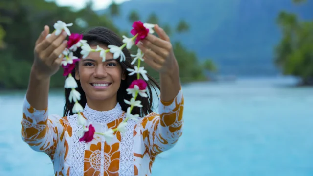 Accueil polynésien à Bora Bora © Tahiti Tourisme