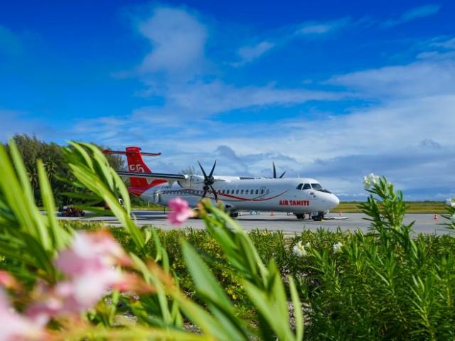 Air Tahiti à Bora Bora© Lei Tao