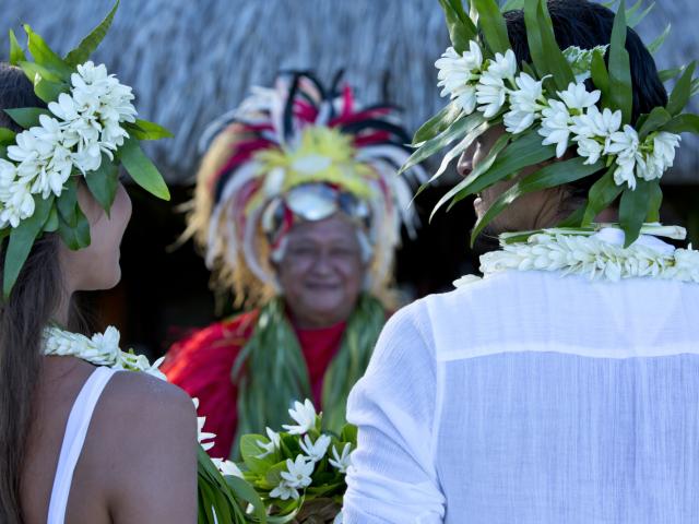 Cérémonie d'un mariage traditionnel - Tahiti Tourisme © Grégoire Le Bacon