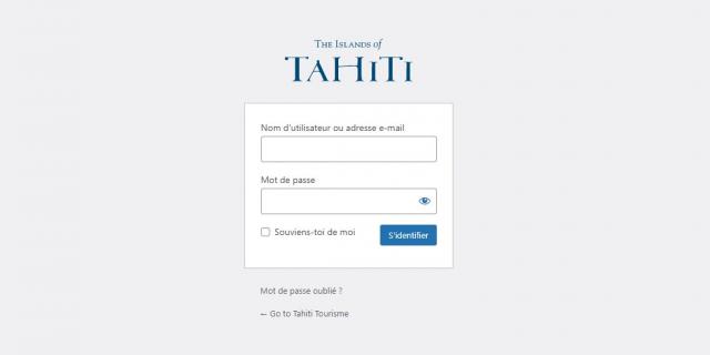 Espace Pro De Tahiti Tourisme