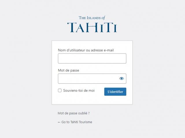 Pro Account with Tahiti Tourisme