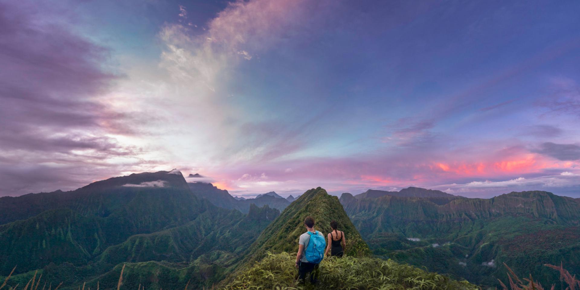 The View From Mount Aorai Tahiti Tourisme © Myles Mcguinness