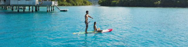 Paddle à Bora Bora © Tahiti Tourisme