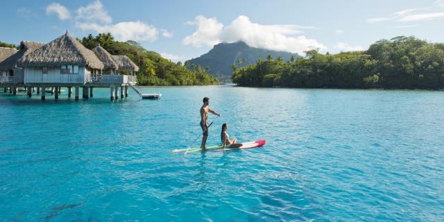 Paddle à Bora Bora © Tahiti Tourisme