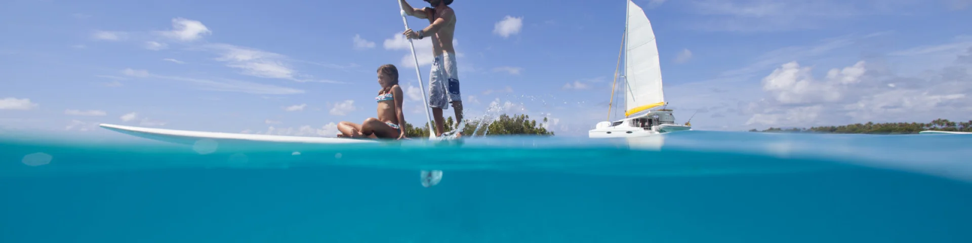 Paddle Sur Le Lagon De Taha'a - Tahiti Tourisme © Grégoire Le Bacon