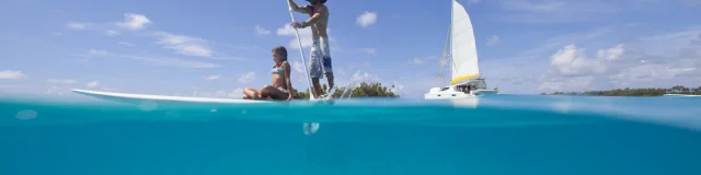 Paddle Sur Le Lagon De Taha'a - Tahiti Tourisme © Grégoire Le Bacon