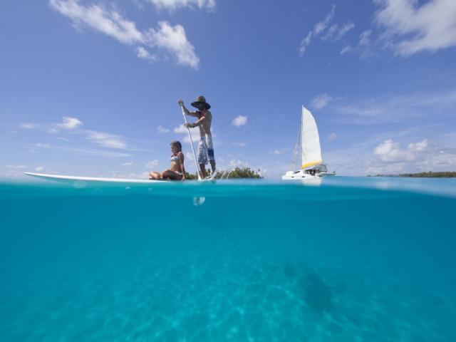 Paddle Sur Le Lagon De Taha'a - Tahiti Tourisme © Grégoire Le Bacon