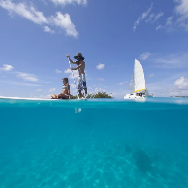 Paddle Sur Le Lagon De Taha'a - Tahiti Tourisme © Grégoire Le Bacon