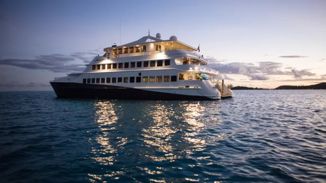 Yacht in Bora Bora