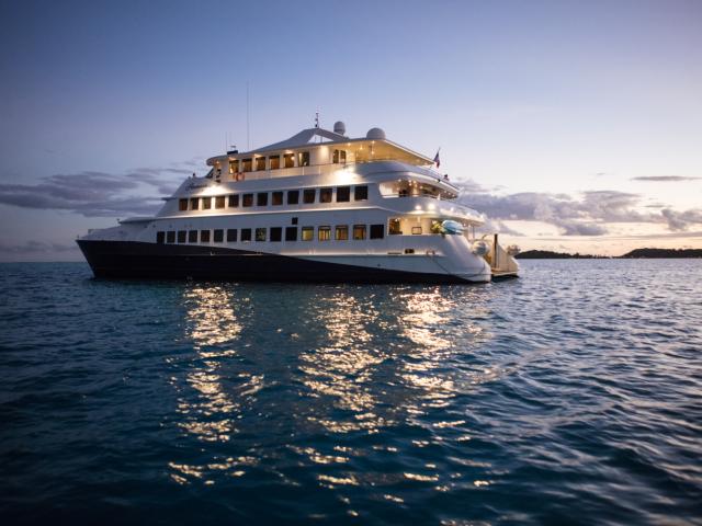 Yacht in Bora Bora