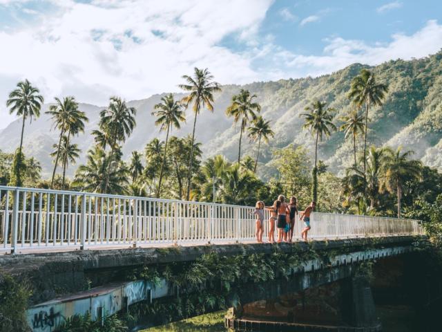 Pont au dessus de la rivière de Vaiha