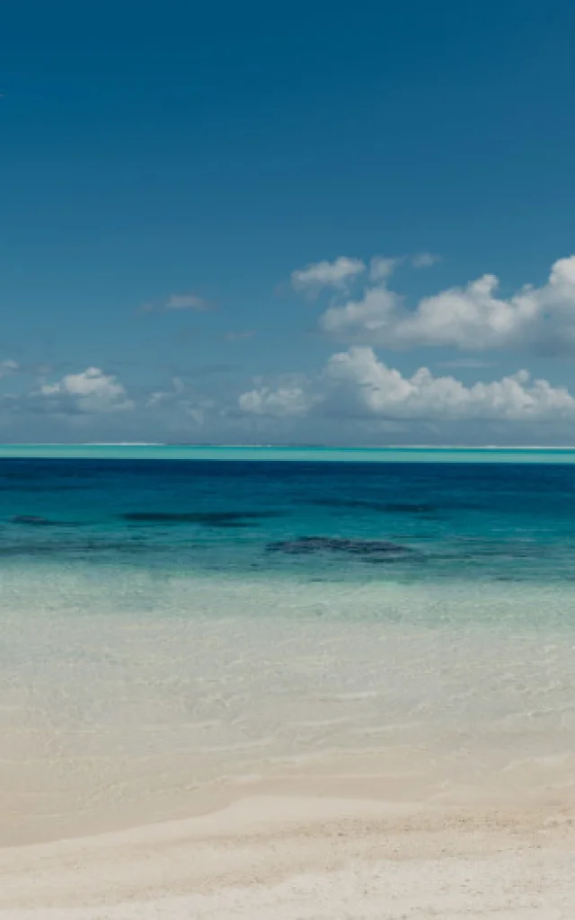 Matira beach in Bora Bora