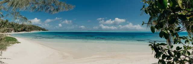 Matira beach in Bora Bora