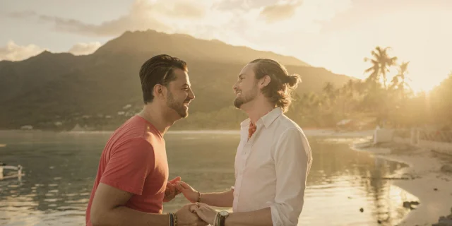 LGBT+ couple in Moorea